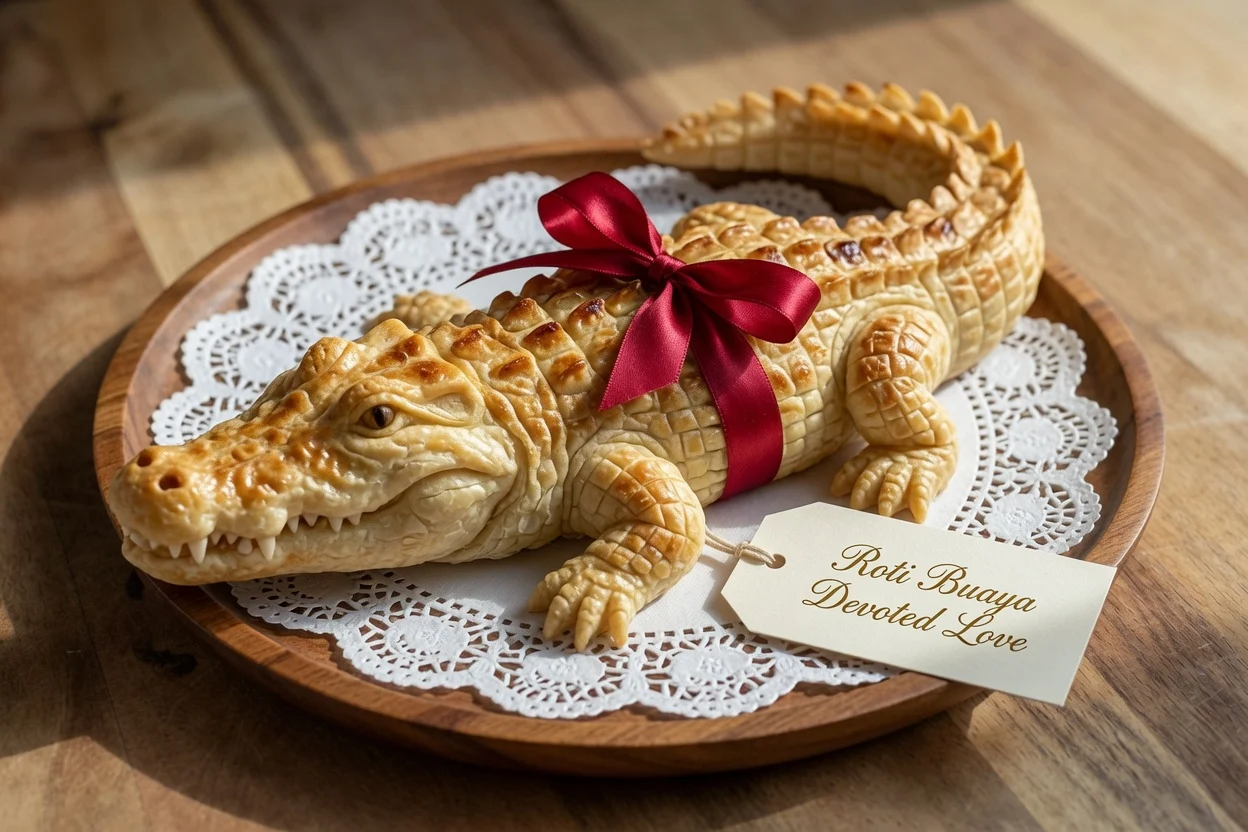 インドネシアのロティ ブアヤ（Roti buaya）— ワニの形に込めた「一途な愛」、結婚式の贈りもの